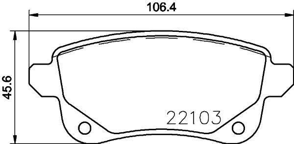 ARKA BALATA RENAULT MEGANE IV 15> ESPACE V 15> MEGANE IV GRANDTOUR 16> TALISMAN 15> NISSAN JUKE 19> - BREMBO - OEM 440608235R