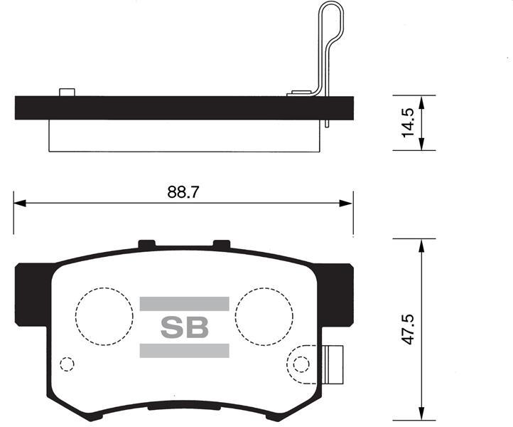 ARKA BALATA NİTRO 2.8 CRD 3.7 4.0 (6.07=> CHEROKEE 2.4 3.6 3.8 2.8CRDİ 07=>11=> - SANGSIN - OEM 68003776AA