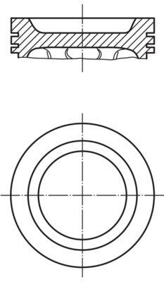 PİSTON COMPLETE (92.5)MM BMW — MAHLE 0825702 - MAHLE