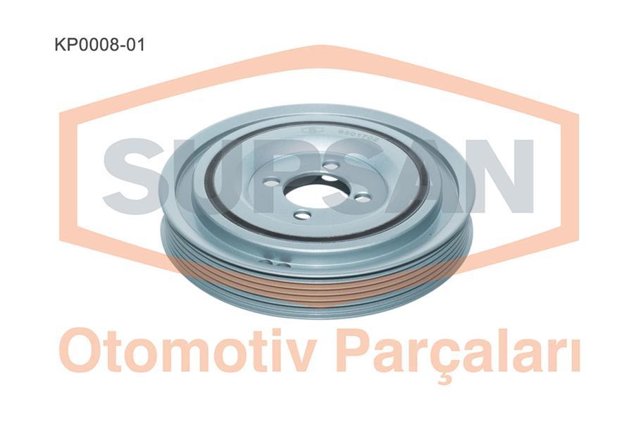 KRANK KASNAĞI FIAT DOBLO-GRANDE PUNTO-IDEA-PANDA-PUNTO-CORSA C-D-E-ASTRA H-J-MERIVA 1.3 DMJT 1.3D MJT (6 OLUK) (614227) - SUPSAN - OEM 55200498