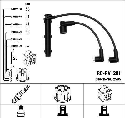 RC-RV1201 ATEŞLEME KABLOSU - NGK