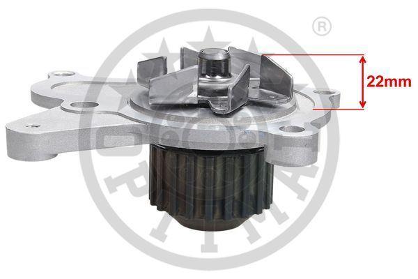 DEVİRDAİM SU POMPASI HYUNDAI ACCENT GETZ 1.5L D3EA CRDİ 02-05 / SANTAFE 2.2L CRDİ 06-09 / SONATA 2.0L D4EA CRDİ DİZEL 06-11 - OPTIMAL - OEM 2510027000