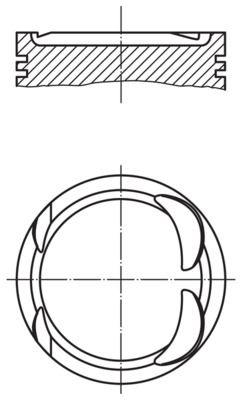 PİSTON M.BENZ C200 C204 C250 E200 CGI E250 82MM - MAHLE