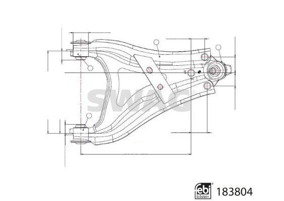 SALINCAK SAĞ (ALT KOMPLE) SAC DACIA DUSTER II 17> - SWAG - OEM 545040280R