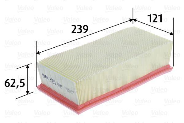 HAVA FILTRESI CORSA F-CROSSLAND-P208-P301-P308 II-P2008-C-ELYSEE 12> C3 II 12> DS3 12> 1.2 VTI EBO-EB2 - VALEO - OEM 9674725580