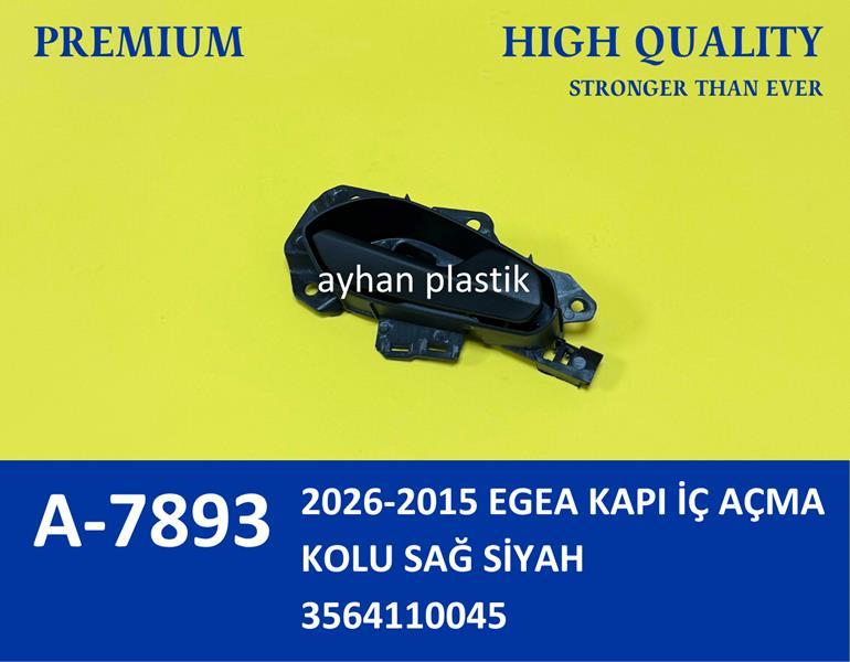 KAPI İÇ AÇMA KOLU SAĞ FIAT EGEA 15> (SİYAH) - AYHAN - OEM 3564110045