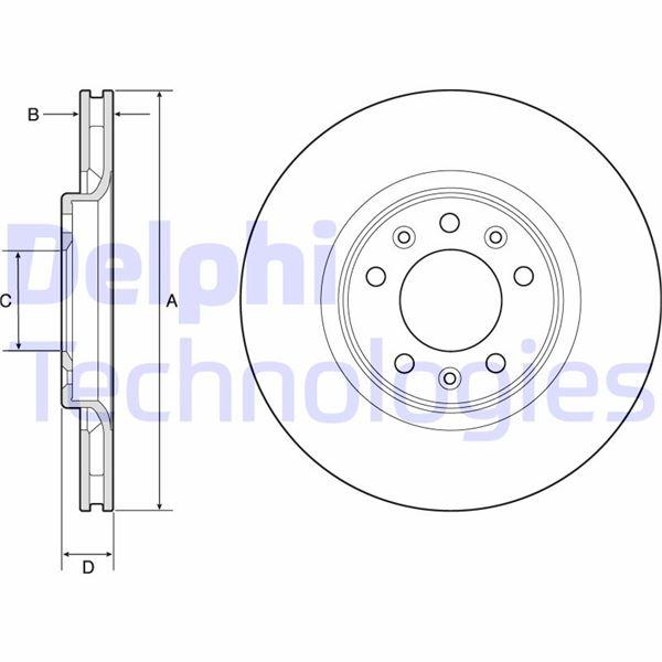 FREN DISKI ARKA VIVARO C 19> JUMPY III 16> EXPERT 16> TOYOTA PROACE 16> (294X35X5DL HAVALI) - DELPHI - OEM SU001A6369