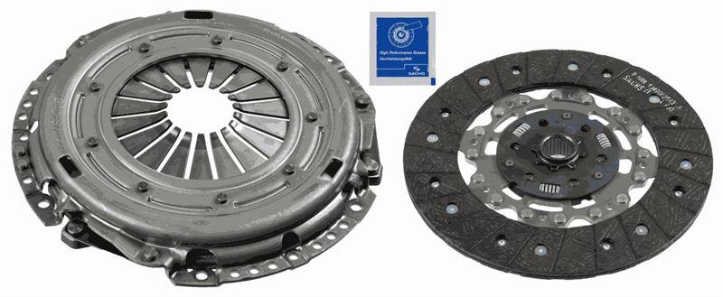 DEBRİYAJ SETİ(BASKI+DİSK)GOLF IV-A3-GALAXY-IBIZAIV-LEON-TOLEDOII-BORA-1.9TDI (3000846201) - SACHS - OEM 038198141BX