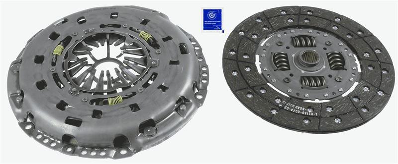 DEBRIYAJ SETI ARKADAN CEKER FORD TRANSIT V-347 2.4 TDCI 140 PS 06> (ÇİFT KÜTLE VOLAN İLE KULLANILIR) - SACHS - OEM 4C117540AG