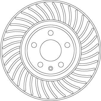 FREN DİSKİ ÖN AUDI A4-A5 2015=> CONVERTİ - TRW - OEM 8W0615301AA