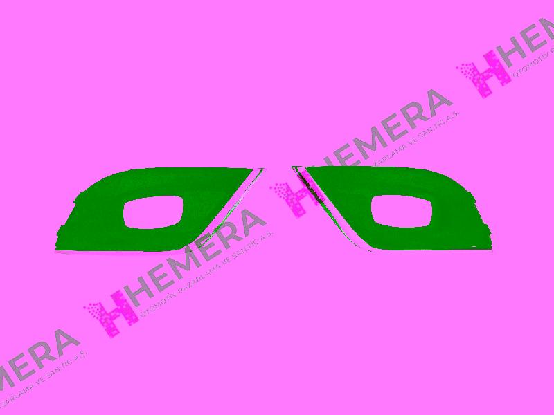 SİS FAR KAPAĞI ÖN SET NİKELAJLI SİSLİ RENAULT CLIO IV 2017-2019 - PULO - OEM 261A30735R