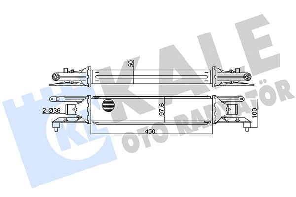 İNTERCOOLER AL/PL/BRZ GRANDE PUNTO-PUNTO-PUNTO EVO - KALE - OEM 55700449