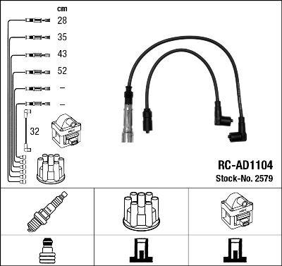 RC-AD1104 ATEŞLEME KABLOSU - NGK