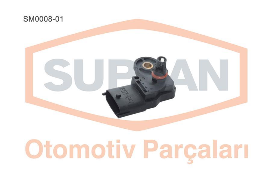 MAP SENSÖRÜ ASTRA G-H-J-COMBO C-D-CORSA D-E-INSIGNIA A-MOKKA-VECTRA C-ZAFIRA A-DOBLO-BRAVO-LINEA FIORINO-PUNTO-AVEO-CRUZE-TRAX 1.3-1.6-1.9-2.0-2.2 JTD RENAULT CLIO IV 12> CAPTUR 12> 0.9TCe 1.2TCe - SUPSAN - OEM 93171176