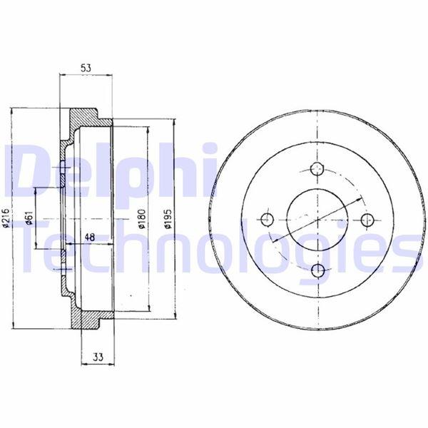 FREN KAMPANASI ARKA NISSAN MİCRA 01/93>12/02 - DELPHI