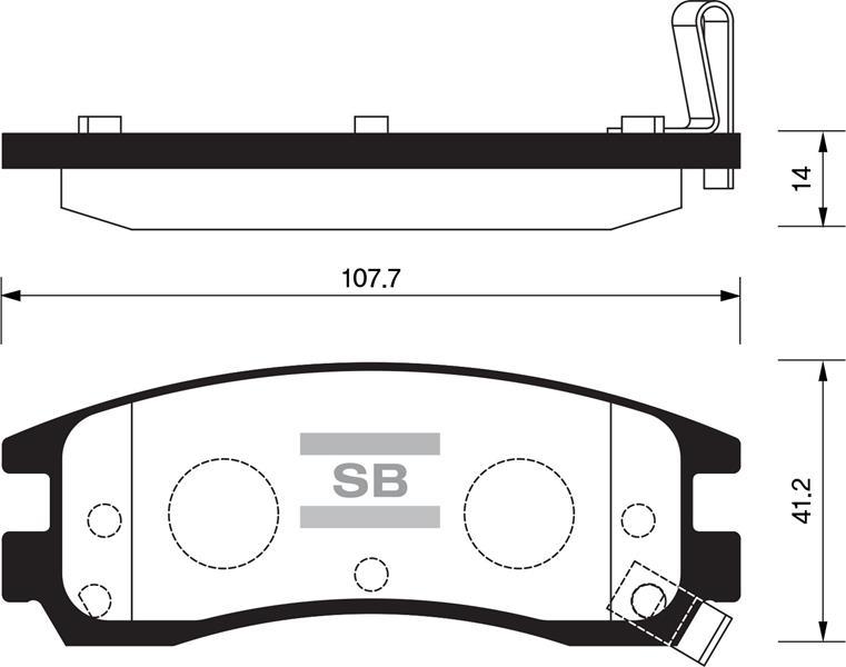 BALATA ÖN DİSK NITRO-GRAND CARAVAN 07=> JEEP CHEROKEE-LIBERTY-WRANGLER UNLIMITED 2.8 07=> (GDB4144) - SANGSIN - OEM 068068762AA