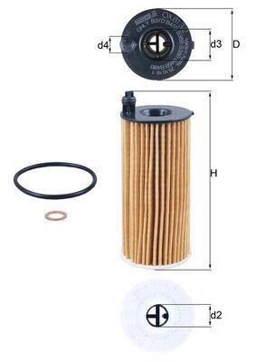 YAG FILTRESI BMW B37 B38 B46 B47 B48 F20 F22 G42 F30 F34 G20 G21 G28 F36 G22 G26 F10 G30 G31 G38 G60 - MAHLE - OEM 11428575211