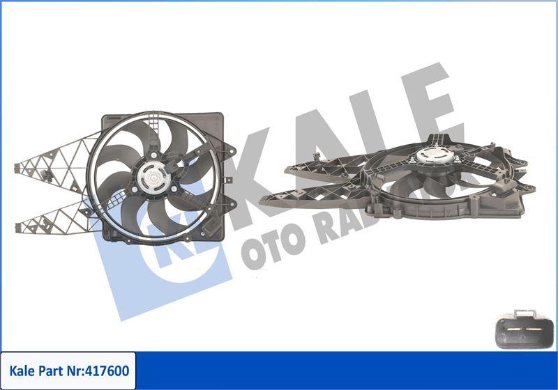 FAN MOTORU DAVLUMBAZLI FIAT GRANDE PUNTO 1.3D 05=> (450W-405mm) - KALE - OEM 55700342