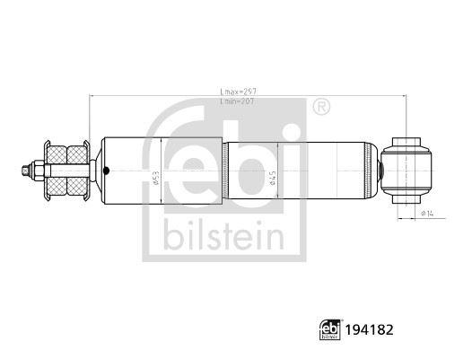 ÖN AMORTİSÖR SAĞ/SOL TRANSPORTER T4 CARAVELLA (91-03) - FEBI - OEM 701413031B