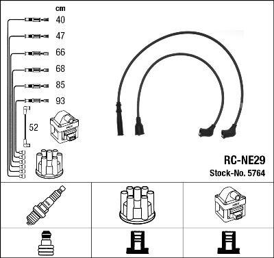 RC-NE29 ATEŞLEME KABLOSU - NGK