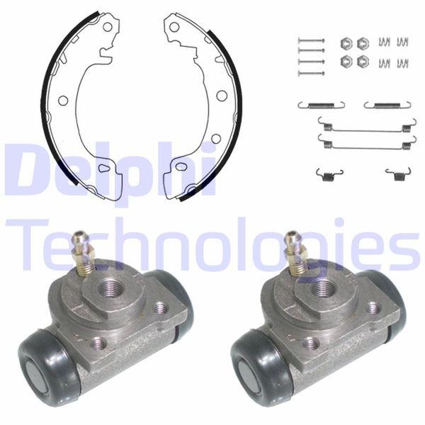 FREN PABUÇ KİTİ ARKA RENAULT MEGANE. SCENİC 11/95>05/03 - DELPHI