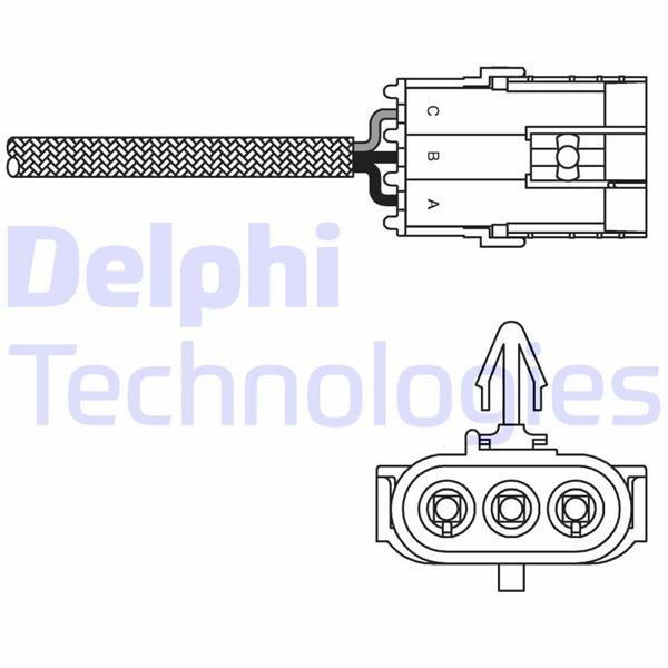 OKSİJEN SENSÖRÜ CLIO-KANGOO 1.2 (96-01) - DELPHI - OEM 7700872878