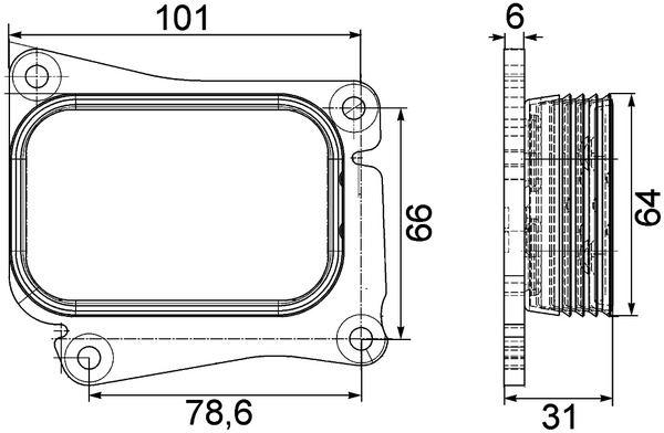 YAG SOGUTUCUSU MERCEDES M271 W203 CL203 S203 W204 S204 C209 W211 W212 R171 - MAHLE - OEM A2711880401