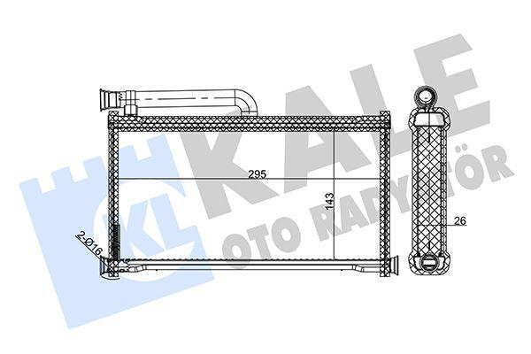 KALORİFER AL/PL/BRZ A6 2.0-2.7 TDI 04=> - KALE - OEM 4F0820031A