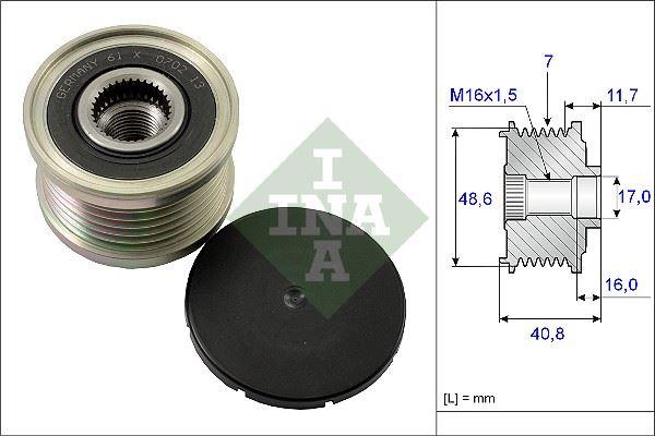 ALTERNATOR KASNAGI (RULMANLI) LAGUNA II III MEGANE II III TRAFIC II VIVARO QASHQAI PRIMASTAR 2.0 DCI - INA - OEM 8200489514