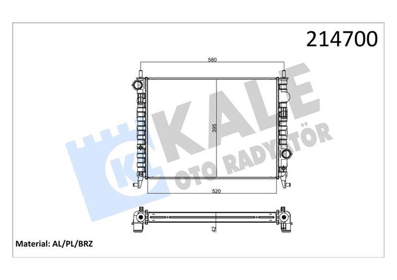 RADYATOR 1.3 MULTIJET PALIO ALBEA - OPAR - OEM 51806901