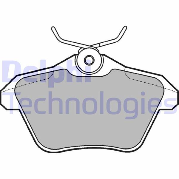 ARKA FREN BALATASI ALFA ROMEO 156 97>05 166 98 - DELPHI - OEM 77362257