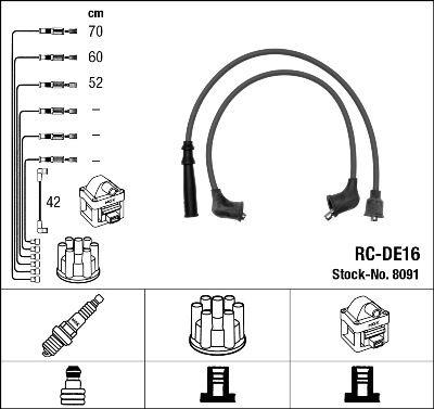 RC-DE16 ATEŞLEME KABLOSU - NGK