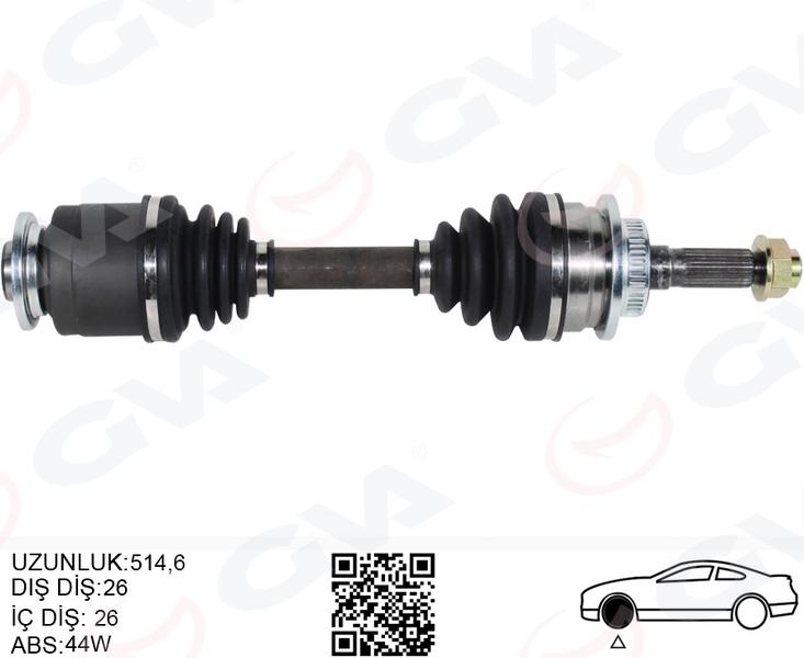 ON AKS KOMPLE SOL FORD RANGER 2.5TD 02>07 MAZDA BT50 02>0 6 ABS`LI - GVA - OEM 2M353B437AA