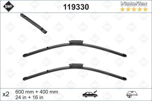 ÖN SİLECEK SÜPÜRGE TAKIMI PEUGEOT P301 CITROEN C ELYSEE 12> C3 PICASSO 10>17 DS3 10>15 RENAULT CLIO III 09 05>TALIA 00>FLUENCE 09> (600+400) (MUZ TIP) - PSA - OEM 1642332780