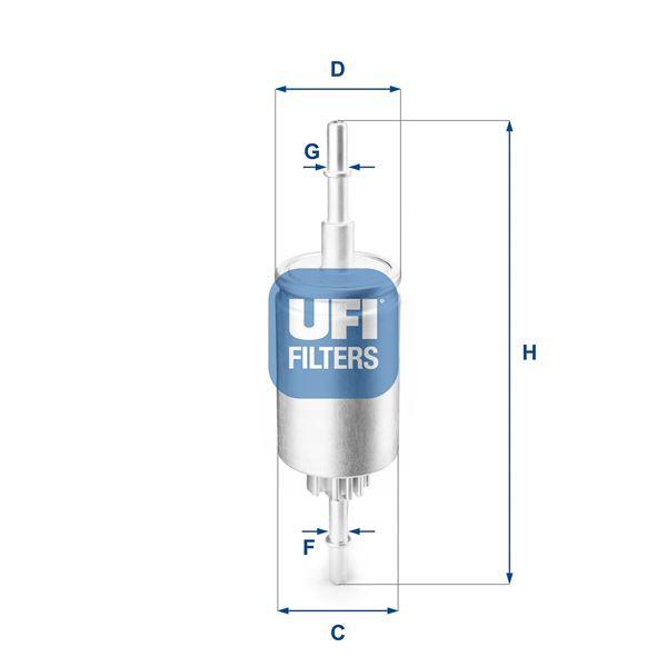 YAKIT FİLTRESİ FIESTA FUSION 02> 1,4 ZETEC-S (BENZİN FİLTRESİ) - UFI - OEM 1140129