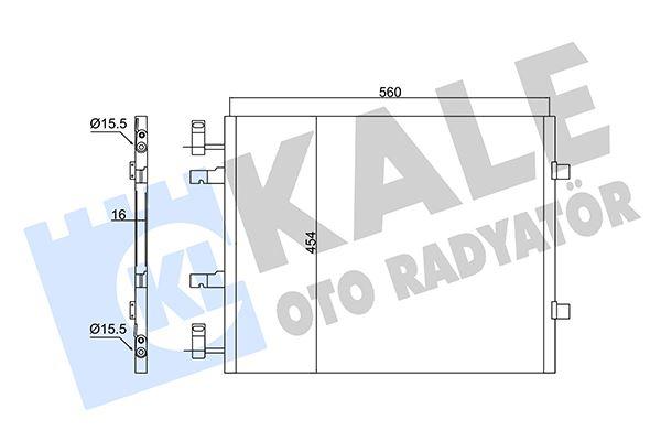 KLİMA RADYATÖRÜ (KONDENSER) TRAFIC II 01> OPEL VİVARO 1.9 DTİ 2.0 CDTİ - KALE - OEM 4417650
