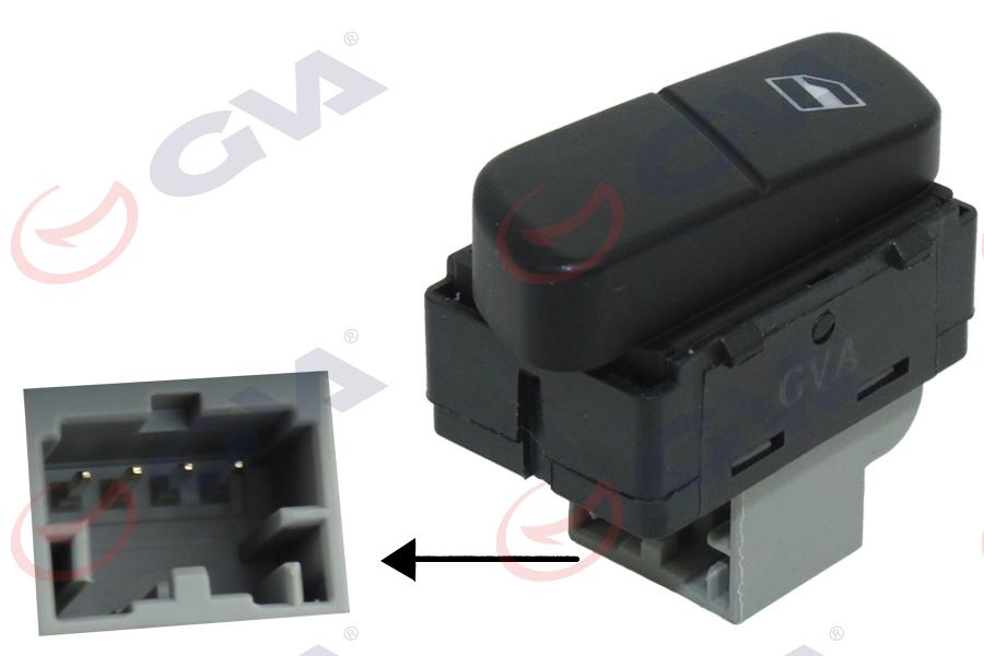 CAM AÇMA ANAHTARI ANAHTARI TEKLİ ARKA SAĞ VW POLO - GVA - OEM 6Q0959856
