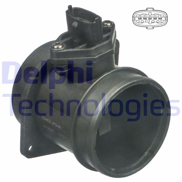 HAVA DEBİMETRE (HAVA KÜTLE ÖLCER) VOLVO C70 00-05 S60 20T 2.4D T5 01=> S80 00-06 V70 01=> XC90 2.5 D 8670115-8670263-8602391-9438757- 9445148 - DELPHI - OEM 8670398