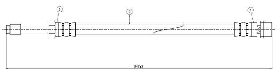 FREN HORTUMU ON MERCEDES SPRINTER B903 B904 - CAVO - OEM A9014289135