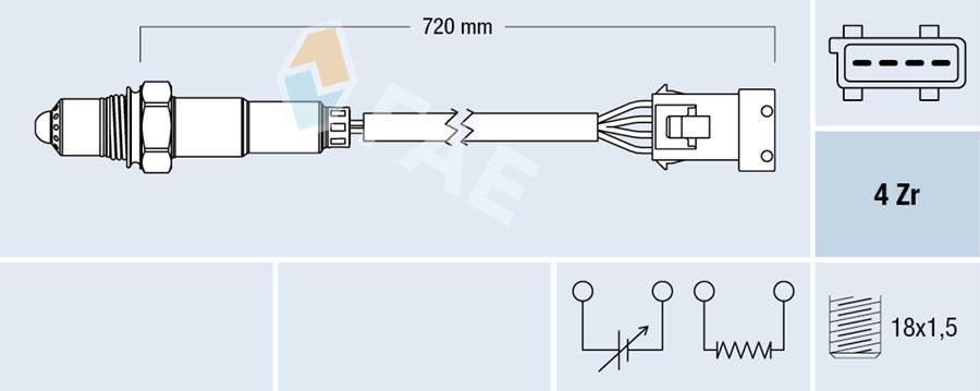 OKSİJEN SENSÖRÜ P106-P206-P207-P208-P306-P308-P405-P406-P508-P2008-P3008-P5008-PARTNER-BERLINGO-RZC- C3-C4-C5-DS3-DS4-SAXO-XSARA-ZX 1.6 16V THP-VTI BMW N13 B38 F20 F30 MINI N12 N14 N16 N18 R55>R61 - FAE - OEM 1618.V3