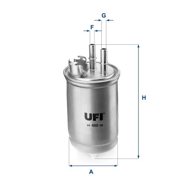 YAKIT FİLTRESİ CONNECT 1.8 DI 02=> (75 PS)-FOCUS 1.8 DI (99-04) (75-90 PS) - UFI - OEM 2S419155AB