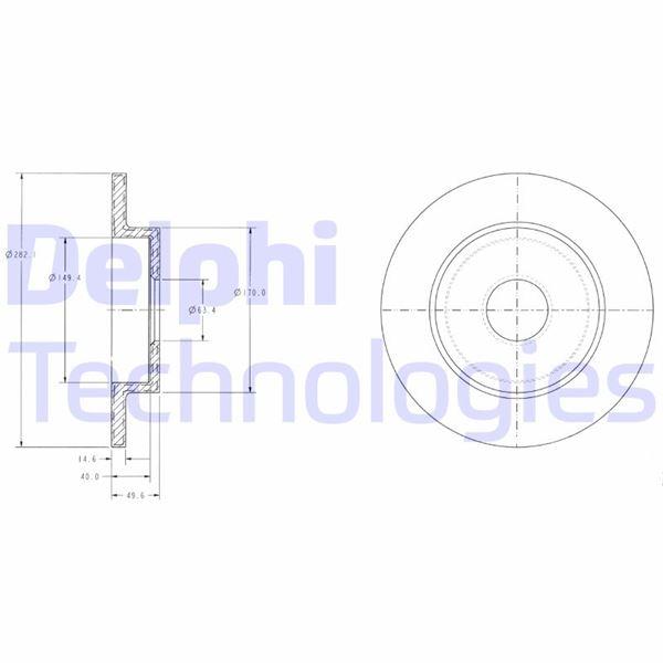 ON FREN DISKI AYNASI NISSAN ALMERA - DELPHI - OEM 432064U103