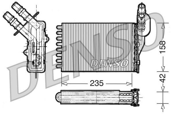 HEAT EXCHANGER. İNTERİOR HEATİNG — DENSO DRR23001 - DENSO - OEM 7701045552