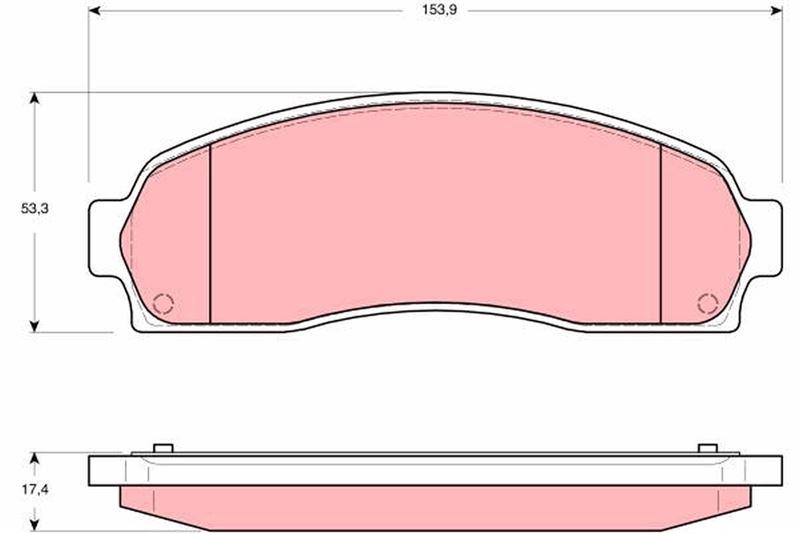 BALATA ÖN DİSK FORD EXPLORER-RANGER 4.0 V6 02=> - TRW - OEM 1F6049280A