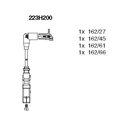 BUJİ KABLOSU TK GOLF IV (AKL) (98-01)-AUDI A3 1.6 8V 96=> FABIA-OCTAVIA-SUPERB 2.0. 1.6 8V 99=> - BREMI - OEM 06A905409A