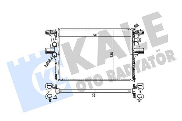 SU RADYATORU IVECO DAILY V 2.3 11>  DAILY VI  DAILY CITYS  DAILY LINE 14> (MT) [BRAZING] [640X438X32] - KALE RADYATOR - OEM 5801264635