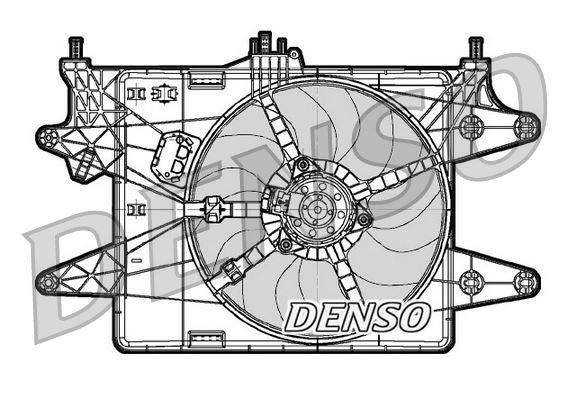 FAN. RADİATOR FIAT DOBLO (01-) — DENSO DER09081 - DENSO - OEM 51774951