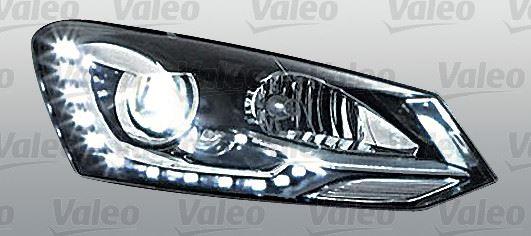 FAR+SİNYAL (XENON) SAĞ POLO IX 06/09>(ELEKTRİKLİ)(DS3)(DRL+LED) - VALEO - OEM 6R1941040