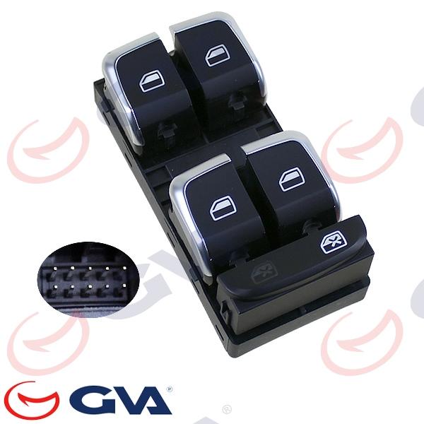 CAM AÇMA ANAHTARI AUDI A4-A5-Q5 (08-) (DÖRTLÜ-NİKELAJLI - SÜRÜCÜ) - GVA - OEM 8K0959851F