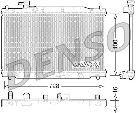 RADİATOR. ENGİNE COOLİNG - DENSO - OEM 19010RZA901